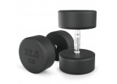 Гантель круглая обрезиненная 32,5 кг UnixFit PRO DBRND32_5PBKx2 2 шт