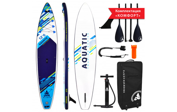 Сапборд Alpha Caprice WX-1200 COMFORT Aquatic blue 12,6D 600_380