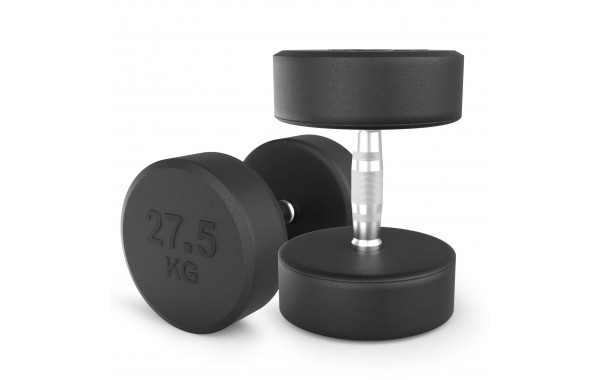 Гантель круглая обрезиненная 27,5 кг UnixFit PRO DBRND27_5PBKx2 2 шт 600_380