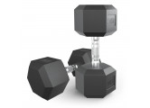 Гантель гексагональная обрезиненная 20 кг UnixFit DBHEX20x2 2 шт