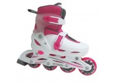 Коньки роликовые детские Atemi Neon hard boot AJIS-12.05 розовый, белый