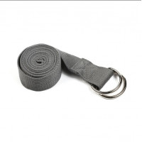 Ремень для йоги с металлическим карабином PRCTZ YOGA STRAP, серый PY7501