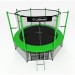 Батут i-Jump Classic 12FT 366 см с нижней сетью и лестницей зеленый 75_75