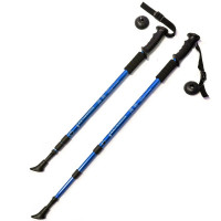 Палки для скандинавской ходьбы телескопическая, 3-х секционная Sportex F18433 синий