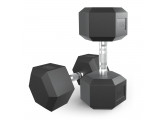 Гантель гексагональная обрезиненная 25 кг UnixFit DBHEX25x2 2 шт