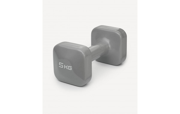 Гантель виниловая 5 кг Star Fit DB-106 темно-серый 600_380