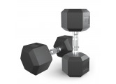 Гантель гексагональная обрезиненная 15 кг UnixFit DBHEX15x2 2 шт