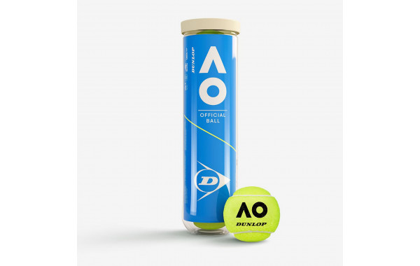 Мячи для большого тенниса,  упаковка 4 шт, ITF Dunlop Australian Open 601602 600_380