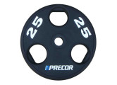 Олимпийский диск в уретане Precor FM\UPP-25KG\BK-LZ-00 25 кг, черный с лазерной гравировкой