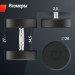 Гантель круглая обрезиненная 22,5 кг UnixFit PRO DBRND22_5PBKx2 2 шт 75_75