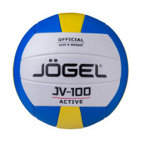 Мяч волейбольный Jogel JV-100 р.5, синий\желтый