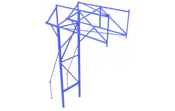 Стойка баскетбольная стационарная с выносом щита 2,5 метра Glav 01.126 600_380