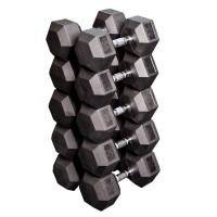Набор гексагональных гантелей Body Solid 5 пар от 24,75кг до 33,75 кг SDRS650
