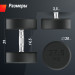Гантель круглая обрезиненная 27,5 кг UnixFit PRO DBRND27_5PBKx2 2 шт 75_75
