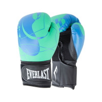 Перчатки тренировочные 10oz Everlast Spark P00002802 синий\зеленый