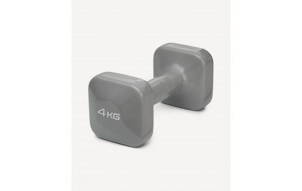 Гантель виниловая 4 кг Star Fit DB-106 темно-серый 600_380