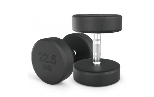 Гантель круглая обрезиненная 22,5 кг UnixFit PRO DBRND22_5PBKx2 2 шт 600_380