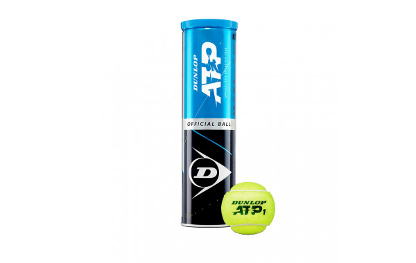 Мяч теннисный Dunlop ATP Official 4B, 601314, уп.4ш, одобр. ITF, нат.резина,фетр. 600_380