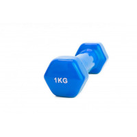 Гантель обрезиненная 1кг Bradex SF 0160 синий