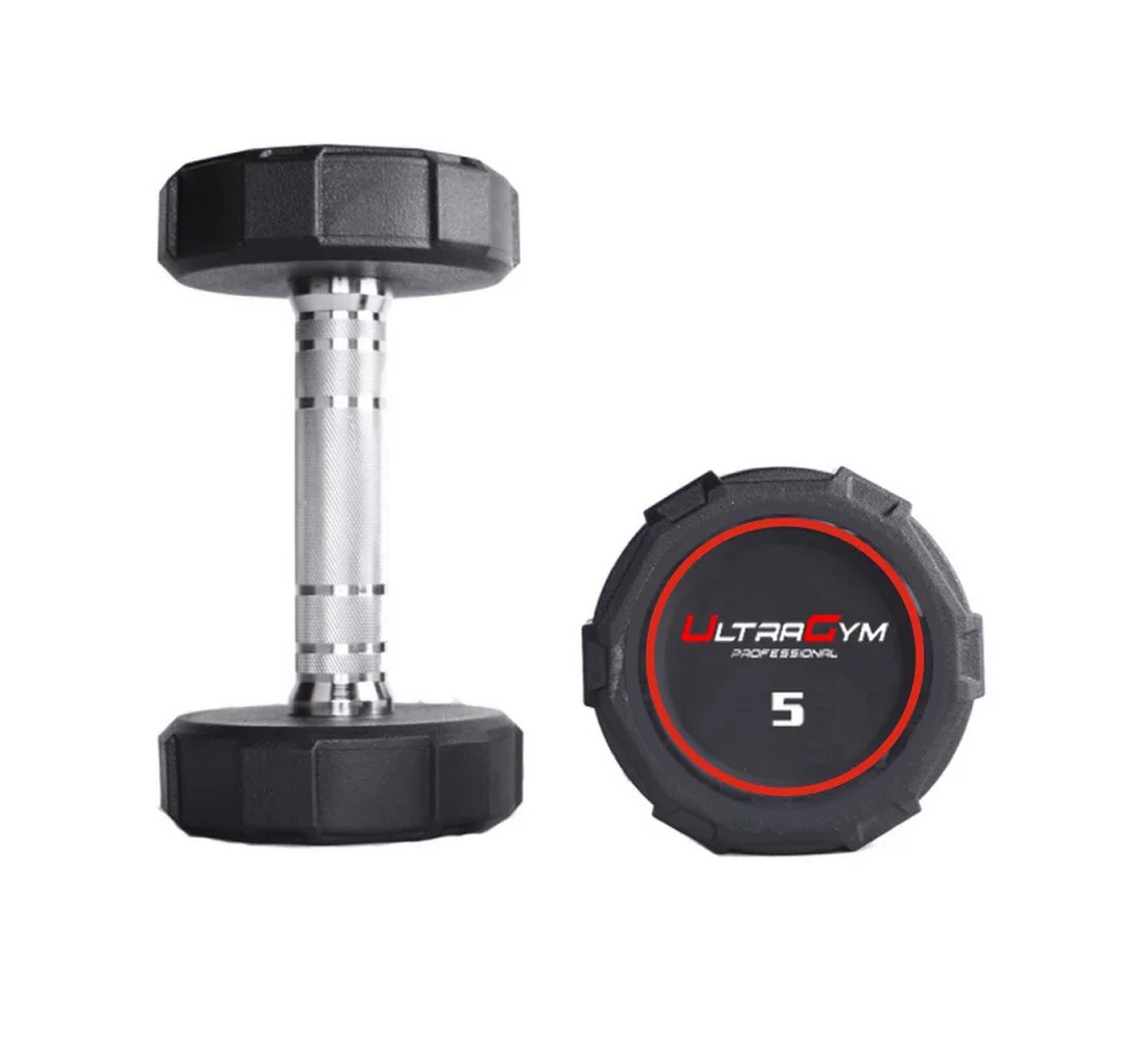 Круглые полиуретановые гантели. Ряд от 2,5 до 25 кг UltraGym UG1032D 2000_1879