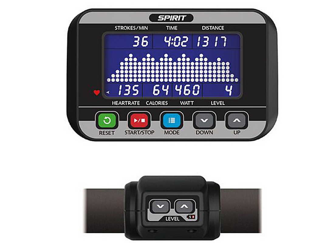 Гребной тренажер Spirit Fitness CRW800 Graphite gray 1106_800