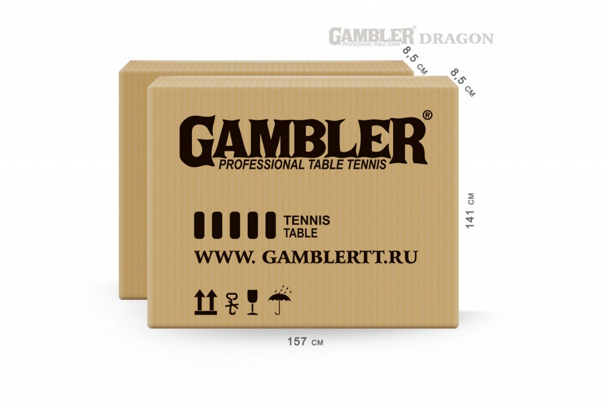 Стол теннисный Gambler Dragon GTS-8 green 1196_800