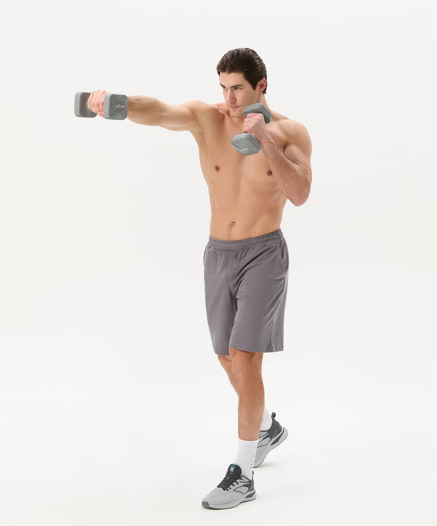 Гантель виниловая 4 кг Star Fit DB-106 темно-серый 1663_2000