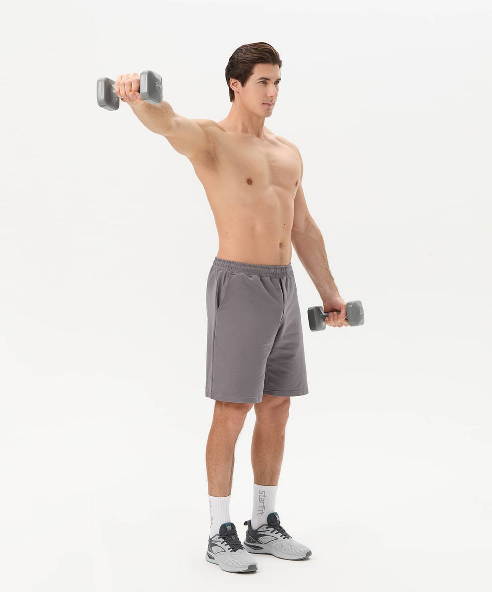 Гантель виниловая 5 кг Star Fit DB-106 темно-серый 1663_2000