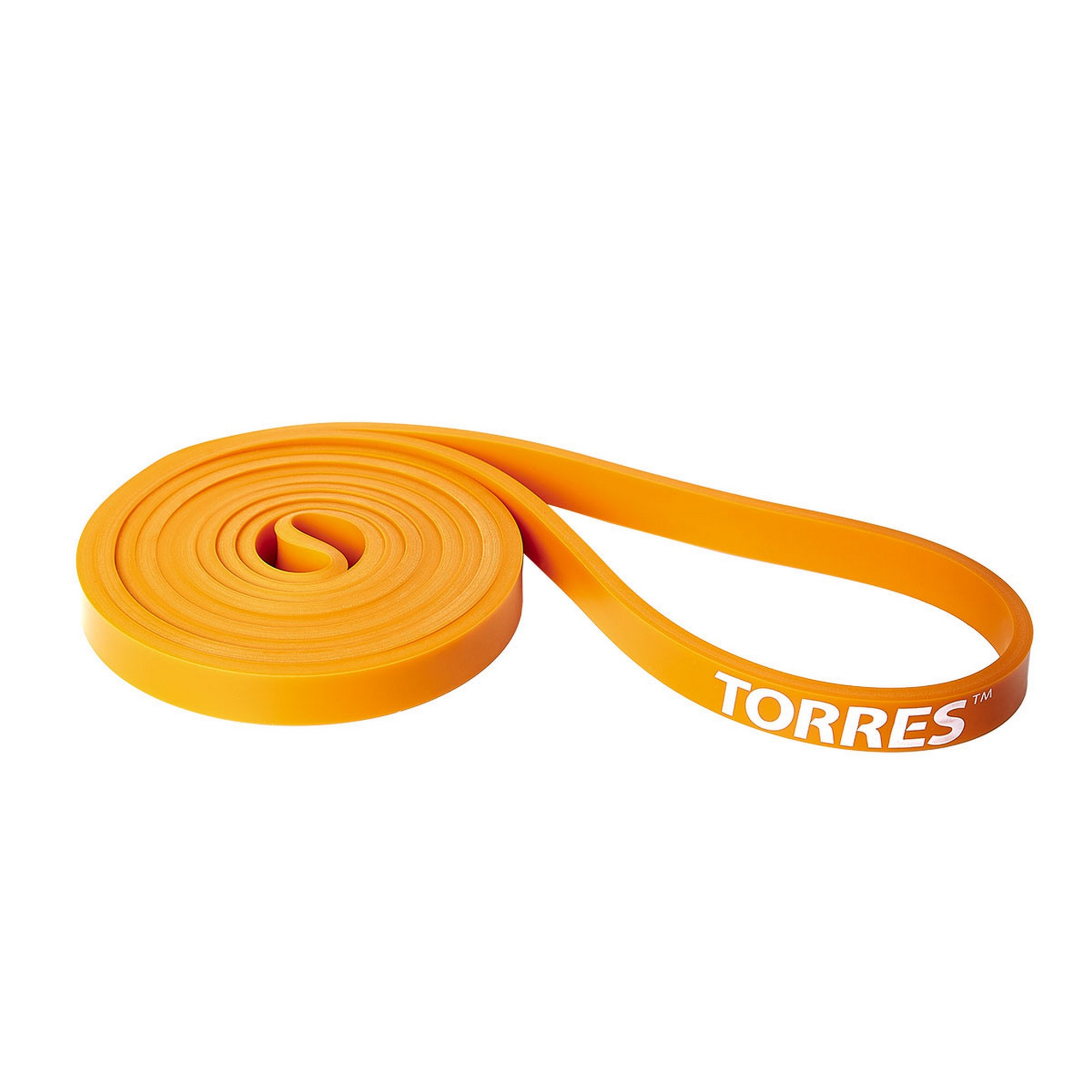 Эспандер Torres латексная петля, сопротивление 15 кг, 208см, шир.1,3 см AL0046 оранжевый 2000_2000