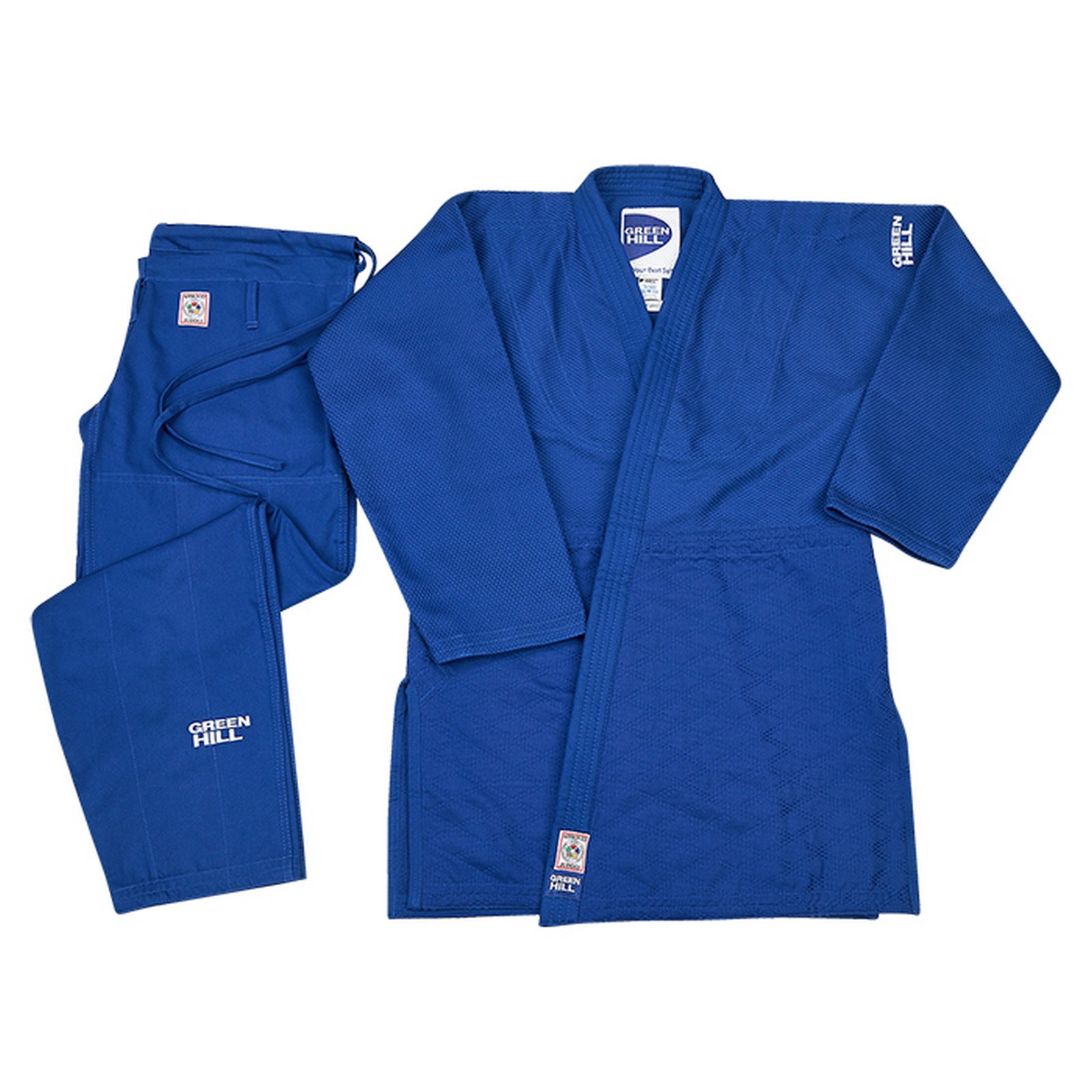 Кимоно Дзюдо Green Hill SUPER одобрено IJF, 2024 JSS-10212EU7 синий 1600_1600