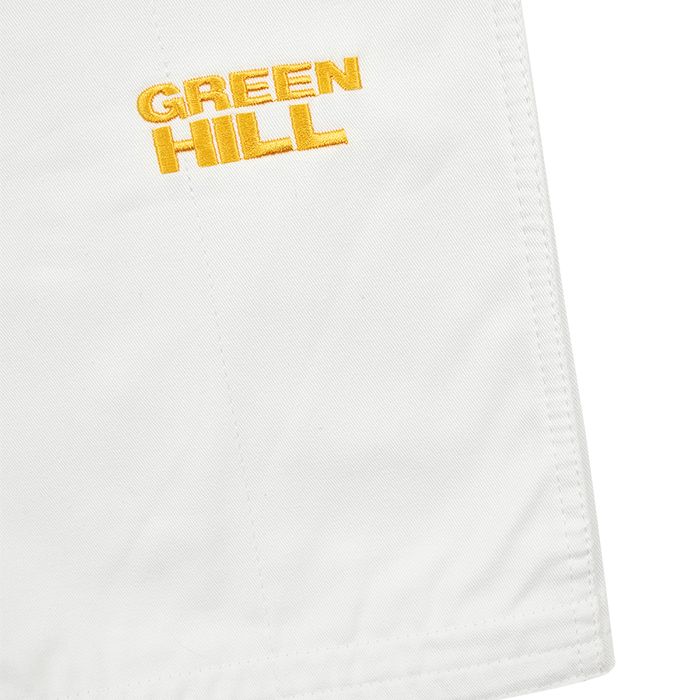 Кимоно дзюдо Green Hill Professional gold IJF approved JSPT-10361, белое 700_700