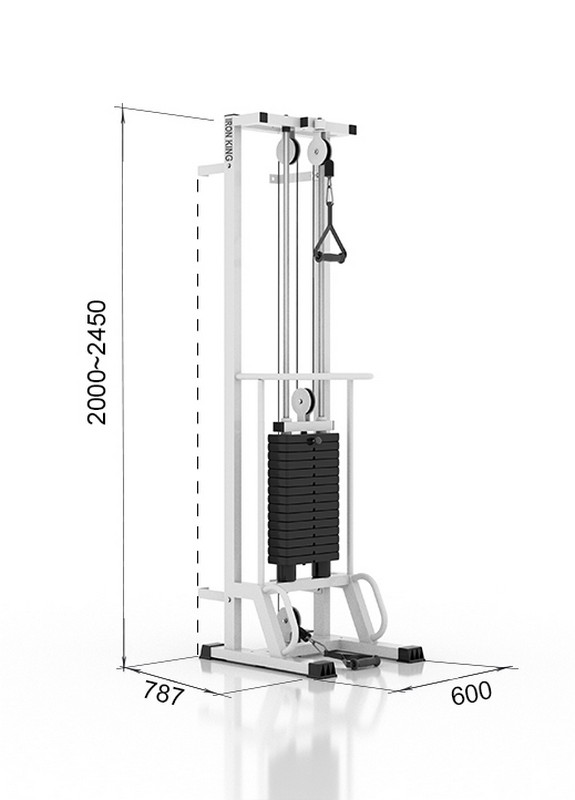 Многофункциональная блочная рама Iron King IK 32 (KINEO) 32 Оптимум, стек 60 кг 575_800