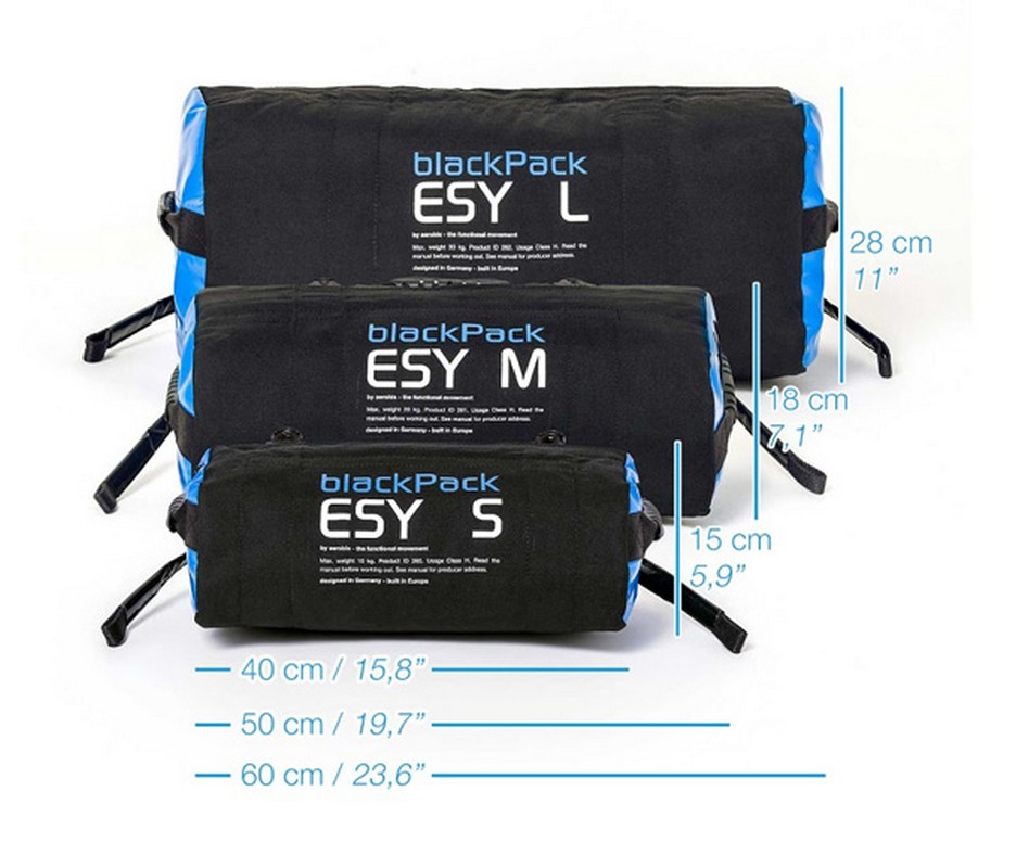 Мешок-отягощение для песка Aerobis blackPack ESY M 936_800