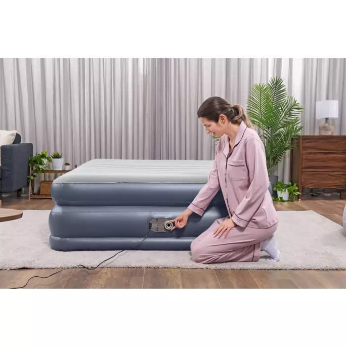 Надувная кровать 152х203х51см QuadComfort встр.нас. 220В Bestway 67925 700_700