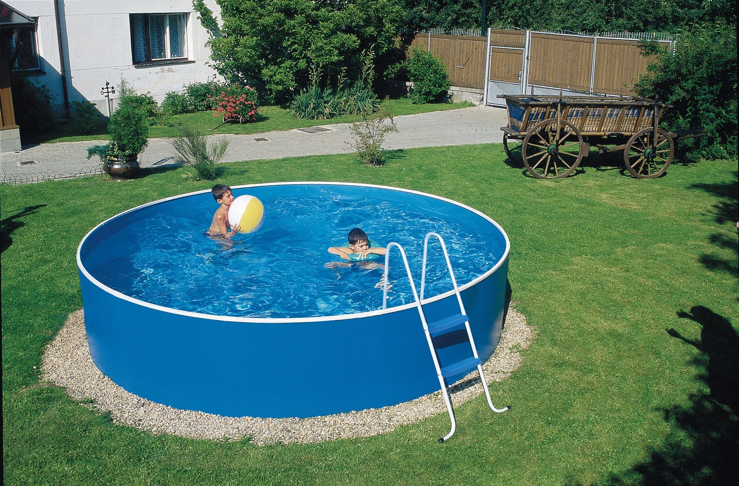 Морозоустойчивый бассейн Azuro Graphite круглый 3.6x1.2 м Premium 1520_1000