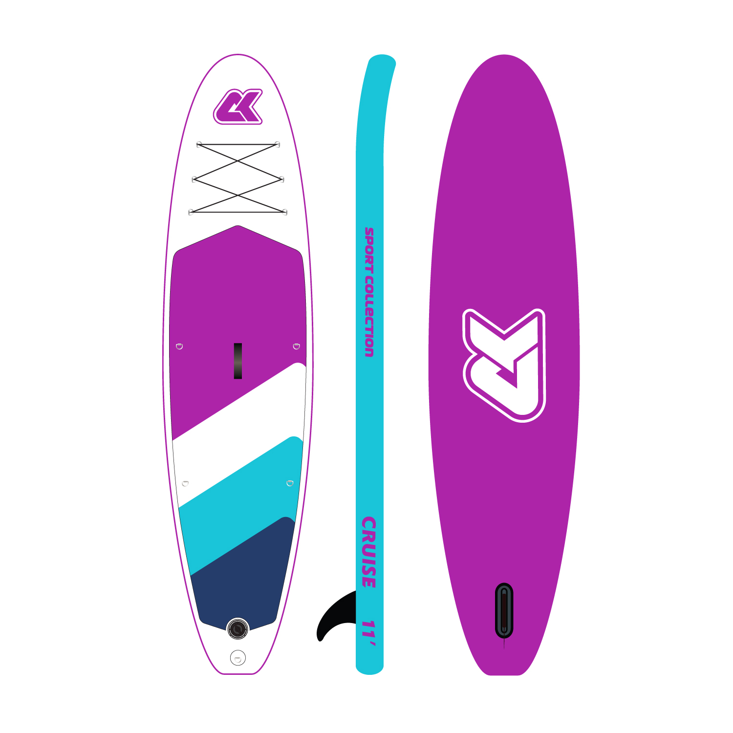 Сапборд Alpha Caprice CK-11V Violet 11S 1500_1500