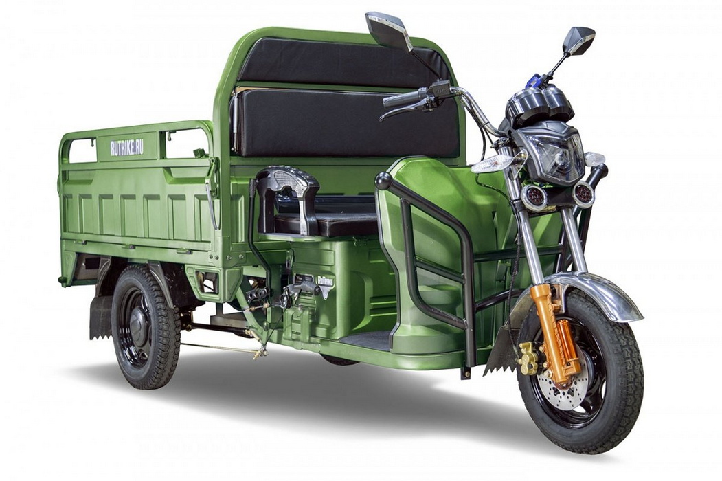 Грузовой электрический трицикл RuTrike Гибрид 1500 60V1000W зеленый 1051_700