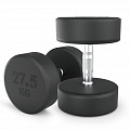 Гантель круглая обрезиненная 27,5 кг UnixFit PRO DBRND27_5PBKx2 2 шт 120_120