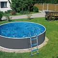 Морозоустойчивый бассейн Azuro Graphite круглый 3.6x1.2 м Premium 120_120