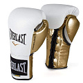 Перчатки боевые 8oz Everlast Powerlock P00000631 белый\золотой 120_120