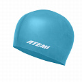 Шапочка для плавания Atemi kids silicone cap Green river KSC1GR бирюзовый 120_120